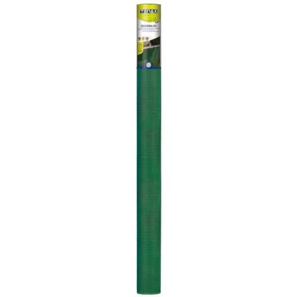 Plastnät 0,50x5 m för balkongskydd, grön (maskor: 5x5 mm)