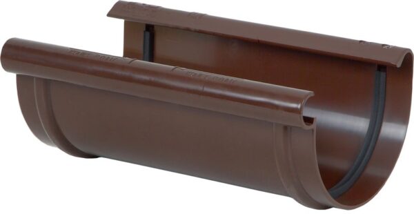 Rännskarv 125mm Karolina PVC Grå