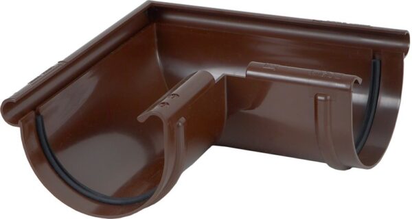 Rännvinkel ytterhörn 100mm Karolina PVC Svart annan vinkel än 90gr