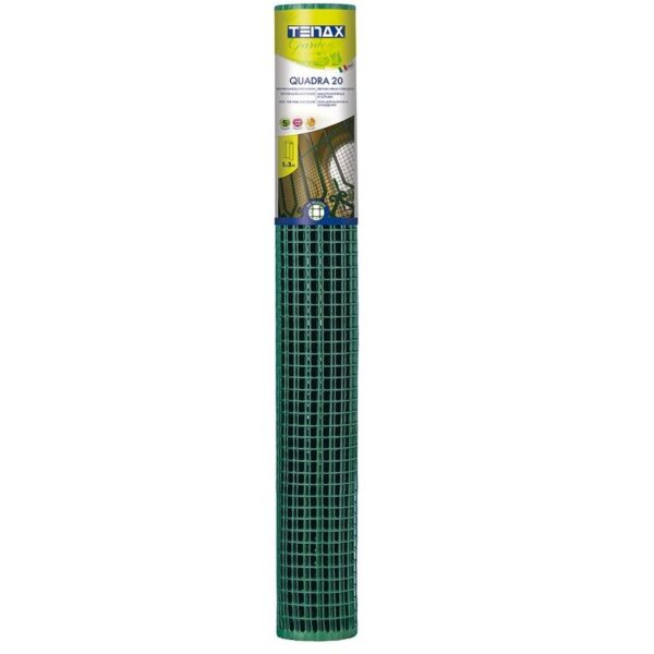 Plastnät Quadra 20, 1x5m, grön (20x20mm)